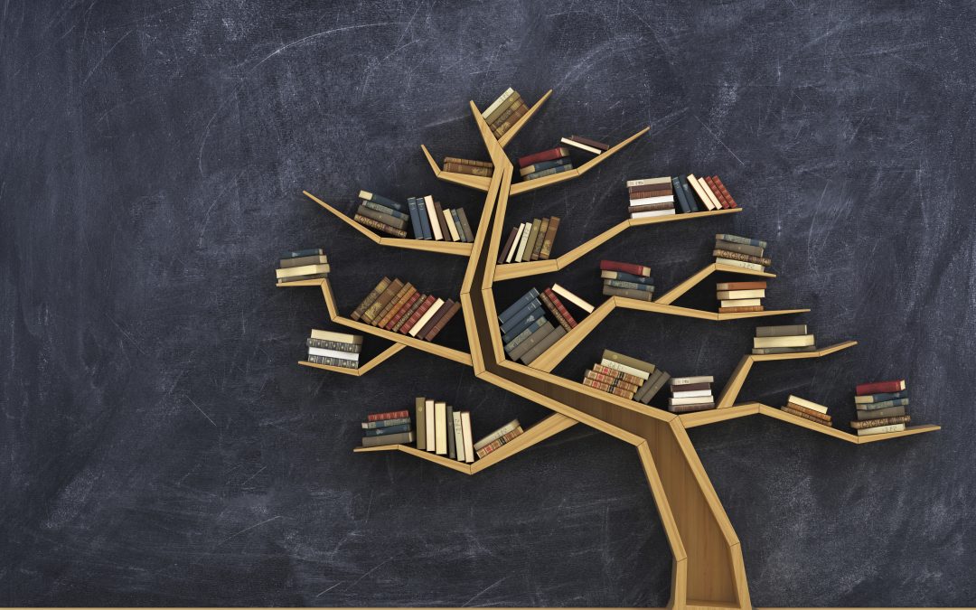 tree with books
