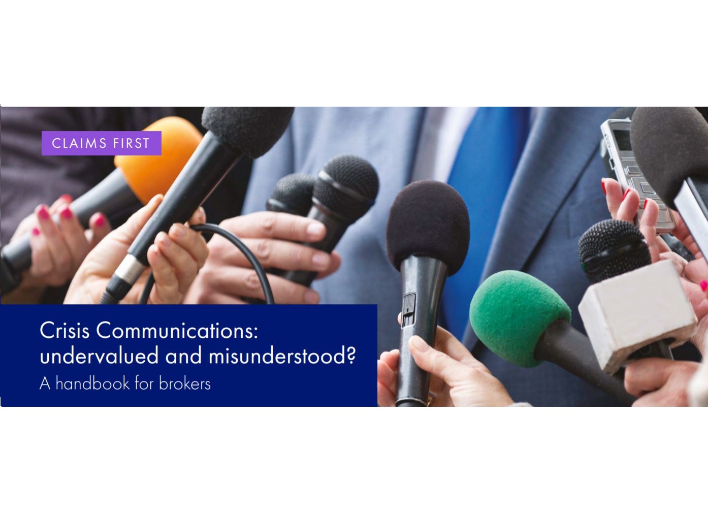 lots of microphone interviewing a man in a suit
