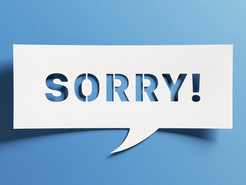 Sorry in PR response