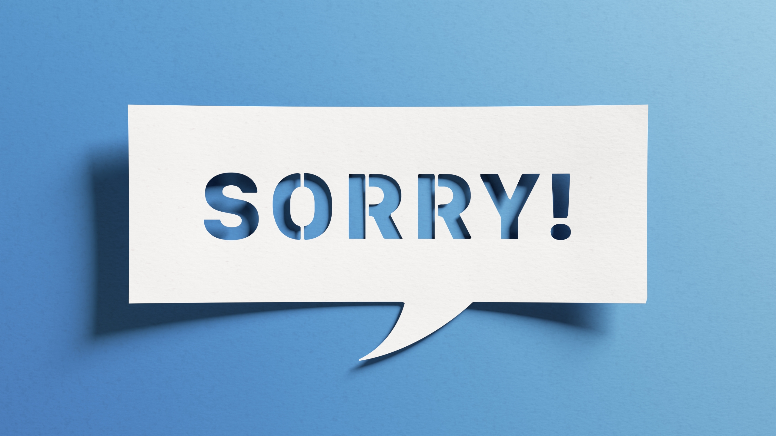 Sorry in PR response