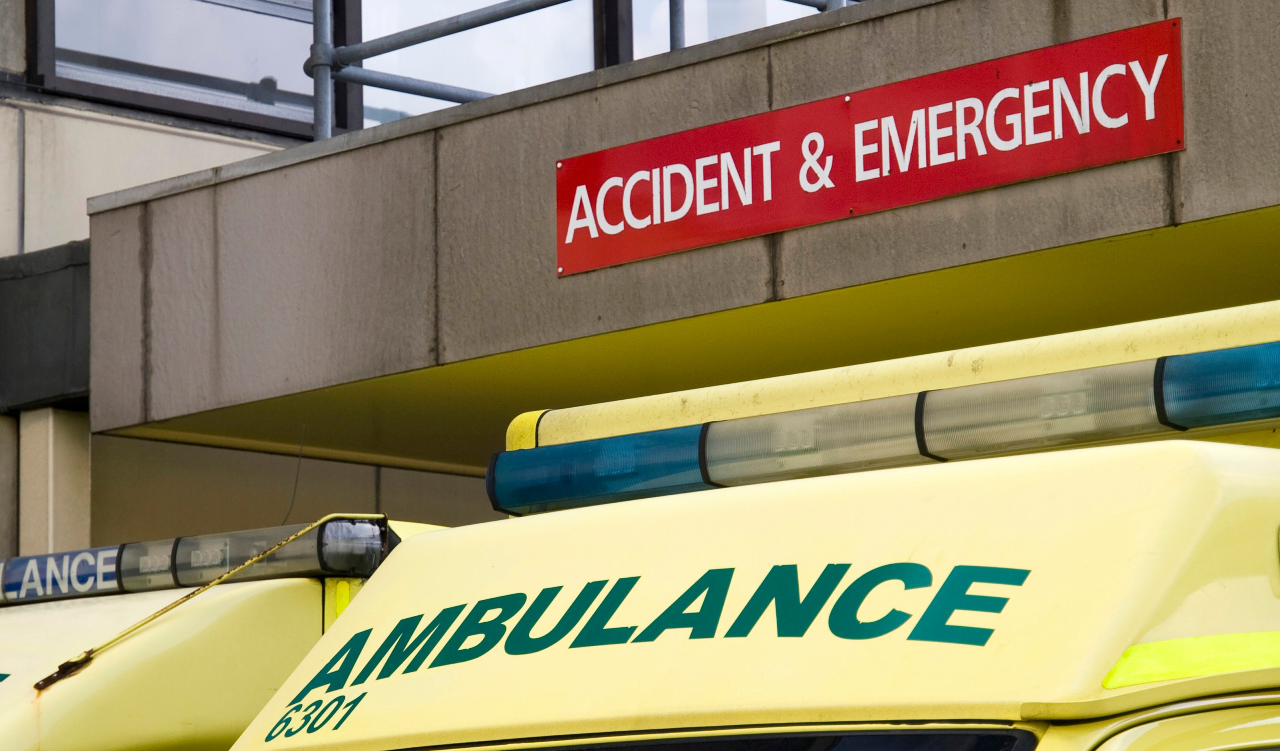 Accident and Emergency department sign outside an NHS hospital in the UK