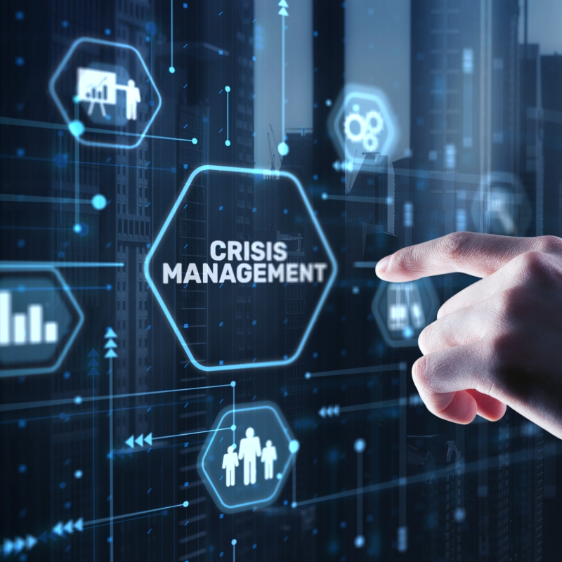 Crisis management concept. Procedure for finding a solution to the crisis