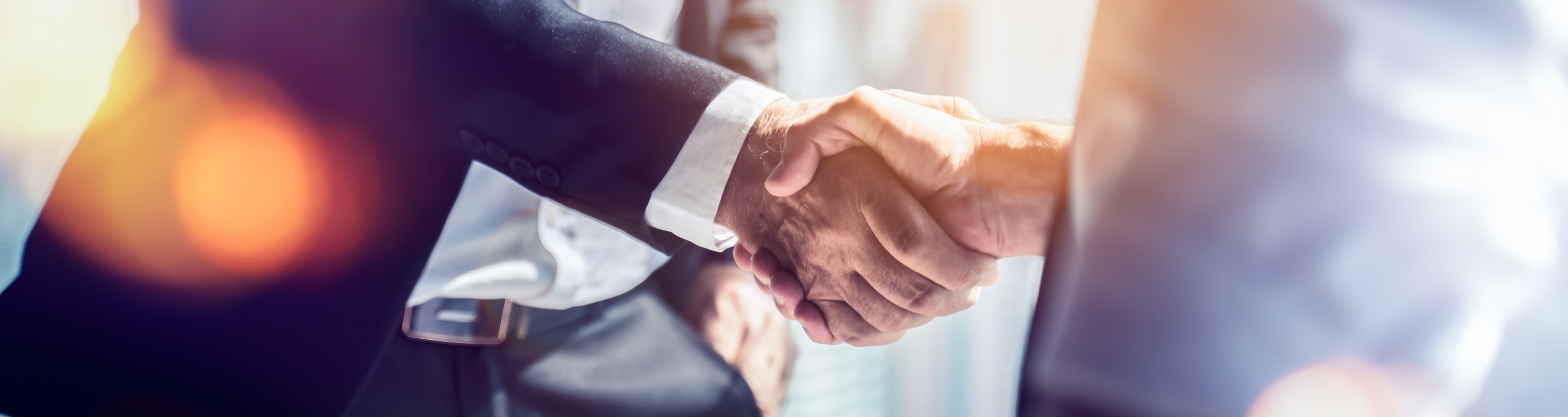 Business people shaking hands