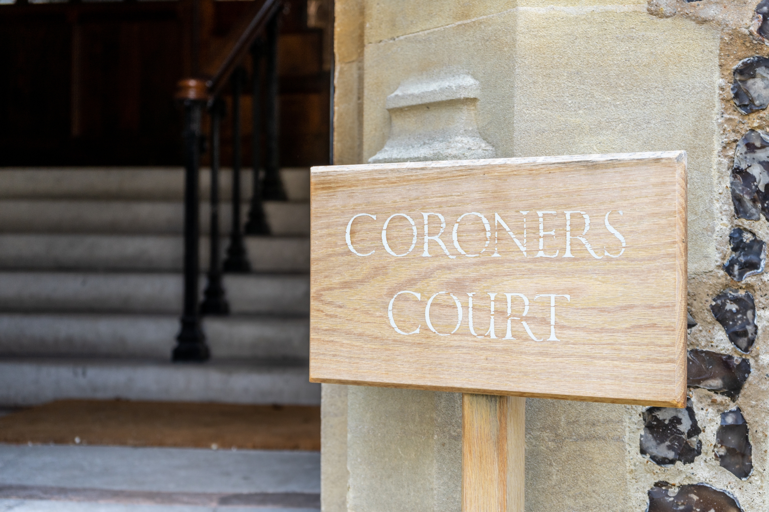 Outside Coroners Court