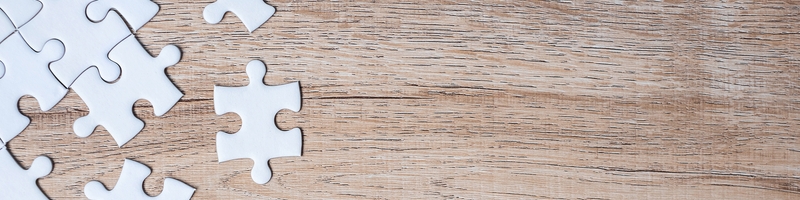 Cropped Image of Puzzle Pieces