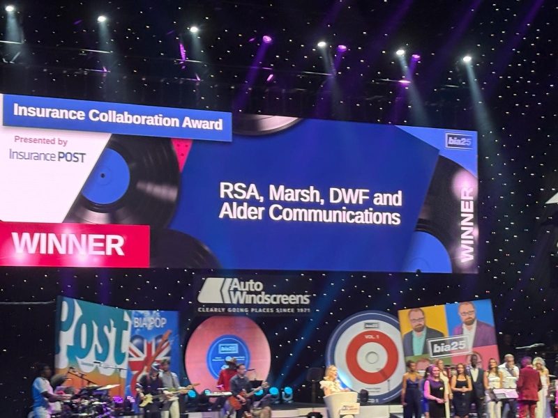 The stage at the British Insurance Awards 2025