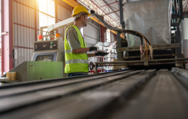 Employee in a manufacturing environment