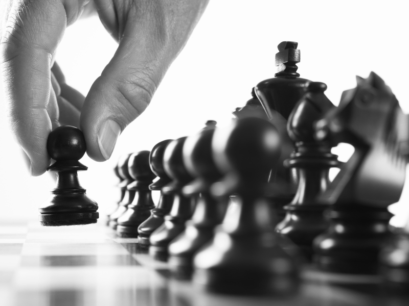 person playing chees