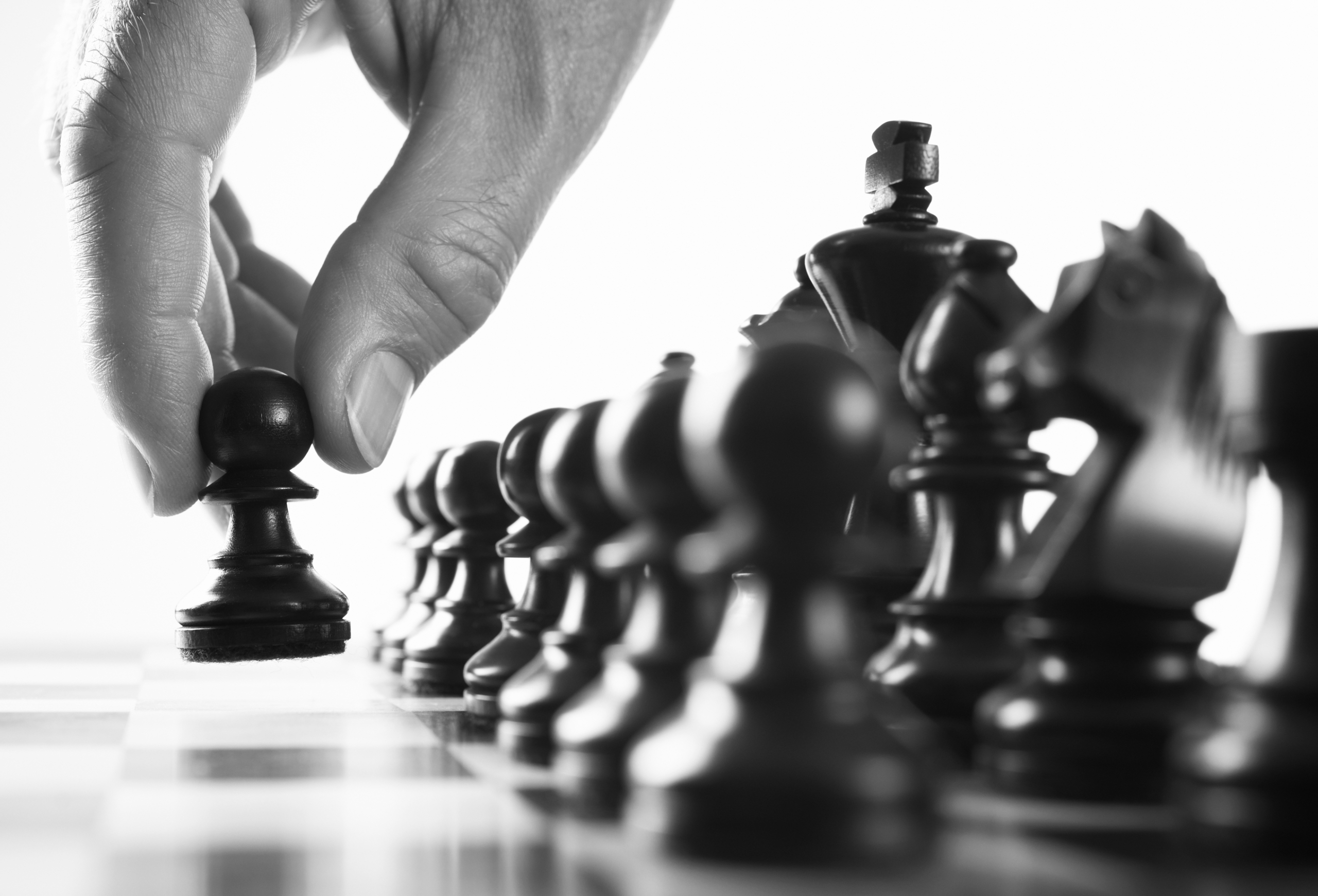 person playing chees
