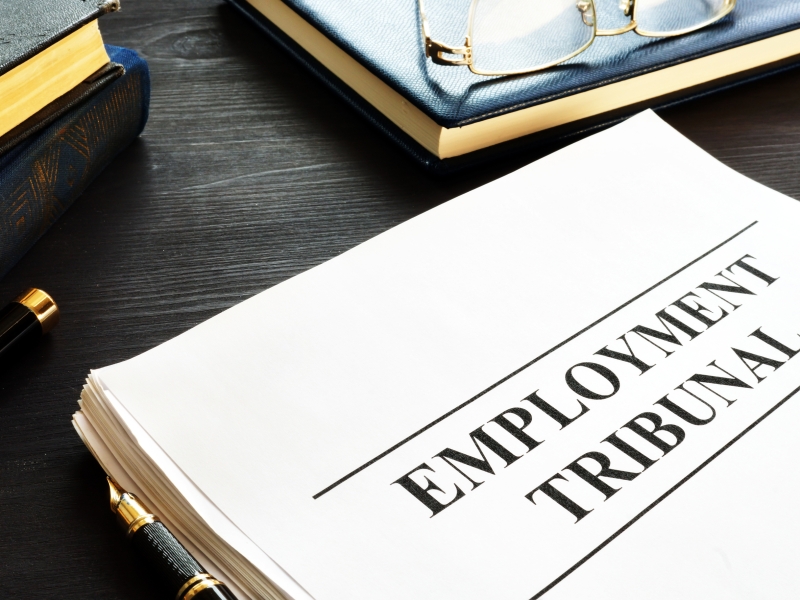 employment tribunal papers in a table
