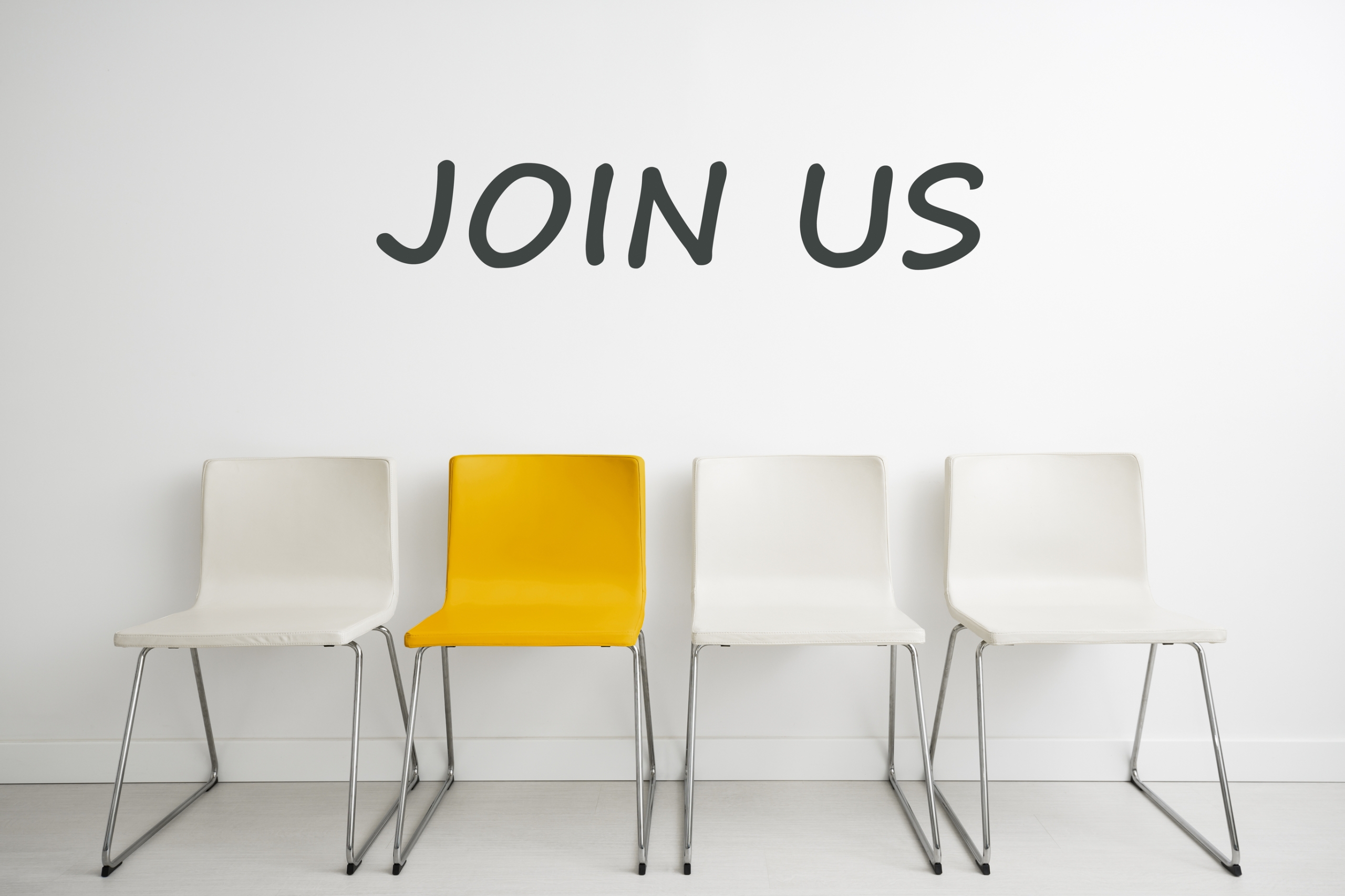 join us with four empty chairs